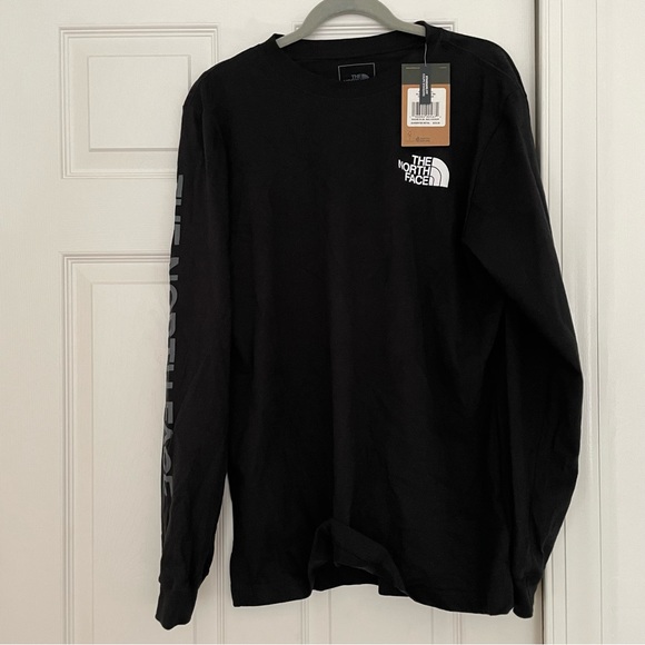 NWT Mens The North Face Long Sleeve - Black - Picture 4 of 9